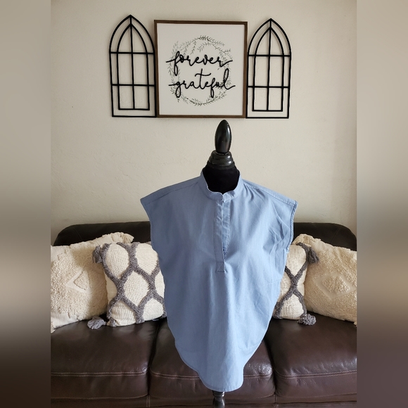 Figs Technical Collection Scrub top denim Blue Women's Size L Workwear Classic - Picture 2 of 12